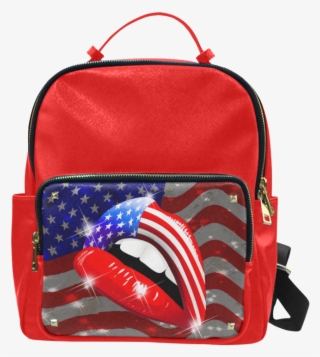 Usa Flag Lipstick On Sensual Lips Campus Backpack/large - Poison Ivy Backpacks #9039622 Usa Flag Lipstick On Sensual Lips Campus Backpack/large - Poison Ivy Backpacks #9039622