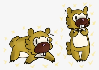 Two Shiny Bidoofs I Caught Today With The Pokeradar - Cartoon #9041106