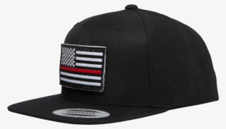 Thin Red Line Flag Snapback Hat - Baseball Cap #9041466