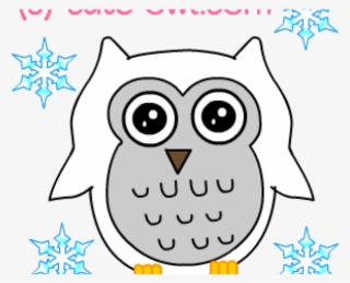 Snowy Owl Clipart Cute Little Cartoon - Cartoon #9042379