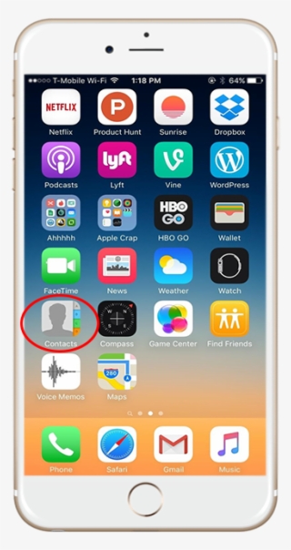 Iphone I Phone Contact App - Best Iphone Home Screen Layout 2018 #9043260