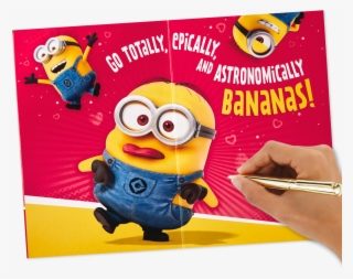 Despicable Me Minions Valentine's Day Card With Sound - I M Weird But You Love Me #9043312