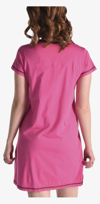 V-neck Nightshirt - Cocktail Dress #9043616