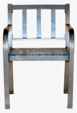 Free Png Park Bench Front View Png Image With Transparent - Chair #9044068