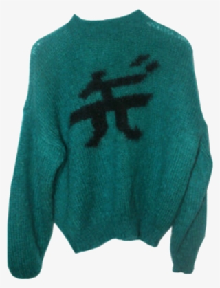 Asian Green Sweater Polyvore Moodboard Filler - Green Pngs For Moodboard #9044254
