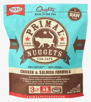 Primal Raw Chicken & Salmon For Cats - Primal Chicken And Salmon Cat Food #9044863