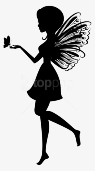 Free Png Fairy With Butterfly Silhouette Png - Fairy With Butterfly Silhouette #9045146