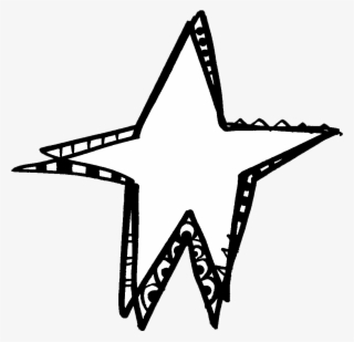 Star Outline Free Digi Stamp - Line Art #9045737