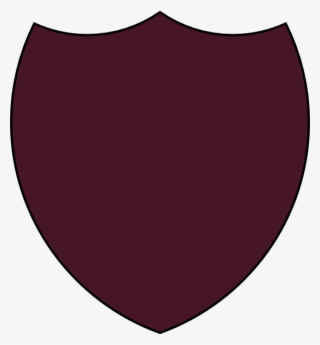 Shield Outline Maroon Clip Art #9045776