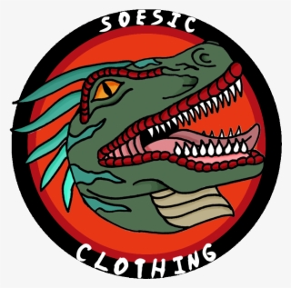Circular Raptor Logo 4 X 4" Matte - Soesic Clothing Logo #9045907