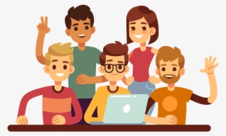 It All Started With A Conversation With A Group Of - Gens Flat Design #9047156