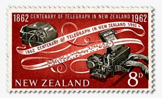 Centenary Of Telegraph In New Zealand - Postage Stamp #9048347