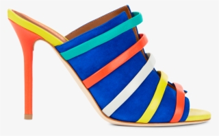 Electric Blue Suede Multi-colour Nappa - Basic Pump #9048912