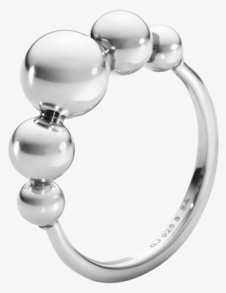 Georg Jensen Moonlight Grapes Sterling Silver Ring - Georg Jensen Ring #9049612