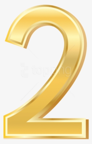 Free Png Gold Style Number Two Png Images Transparent #9049806