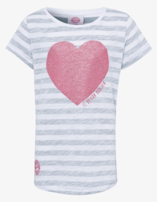Childrens T-shirt Heart Striped - Heart #9050349