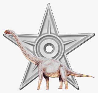 Silver Barnstar Of Dino - Gold Clipart Stars #9050546