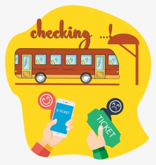 Bookmebus Landing Page Eticket Vector - School Bus #9051507