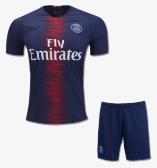 Psg Football Jersey And Shorts Home 18 19 - Psg Jersey And Shorts #9051907