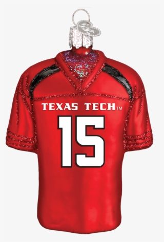 Old World Christmas Texas Tech Football Jersey Glass - Sports Jersey #9052550