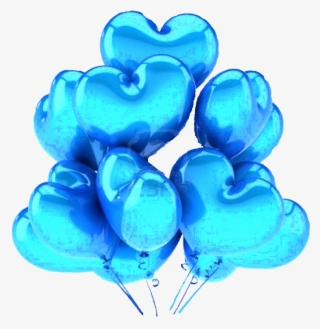 Photo 9546204 Party Balloons Heart Shaped Cyan Blue - Balloon #9053071
