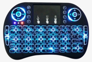 Mini Teclado Led Luminoso Bluetooth Tri-color - Mini Wireless Backlit Keyboard #9053295