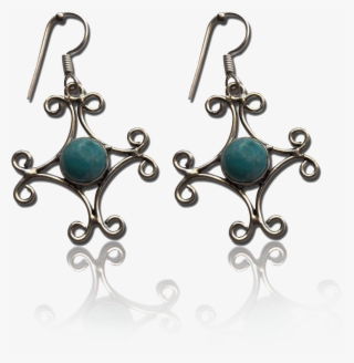 Ethnic Style Gem Stones Earrings - Earrings #9054552