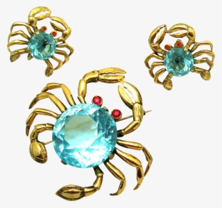 Rare And Unique Reja Sterling Set Of 'crabs' Brooch - Cancer #9056265
