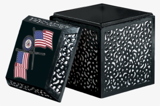 Black Honors Cremation Urn Vault - Box #9056560