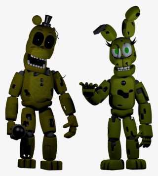 Withered Golden Freddy/fredbear And Withered Spring - Cartoon #9057076