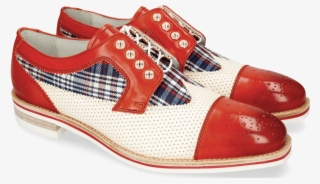 Derby Shoes Tom 22 Fiesta Perfo White Tex Check Multi - Sneakers #9059791