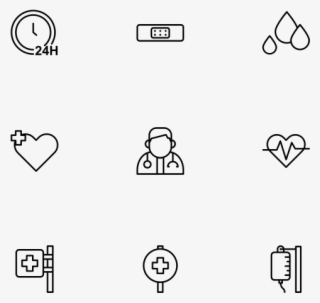 Medicamentos Iconos - Line Art #9060438