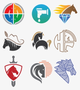 Logo Horse Vector Design Illustration Free Clipart - Clip Art #9061645