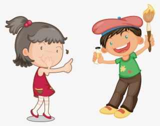 Coloring Book Child - Children Painting Png #9062016