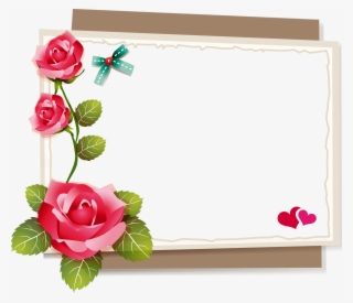 Blindada Por Deus - Moldura Para Foto Floral Png #9062557