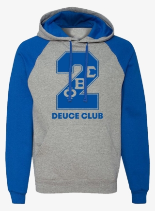 Phi Beta Sigma Royal/grey Nu-blend Line Hoodie - Sweatshirt Color Block #9062747