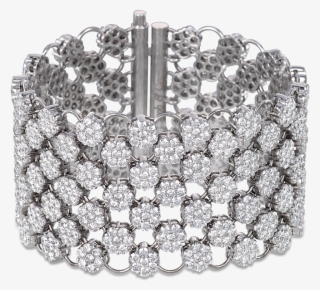 Diamond Mesh Bracelet - Mesh Style Diamond Bracelet #9064423