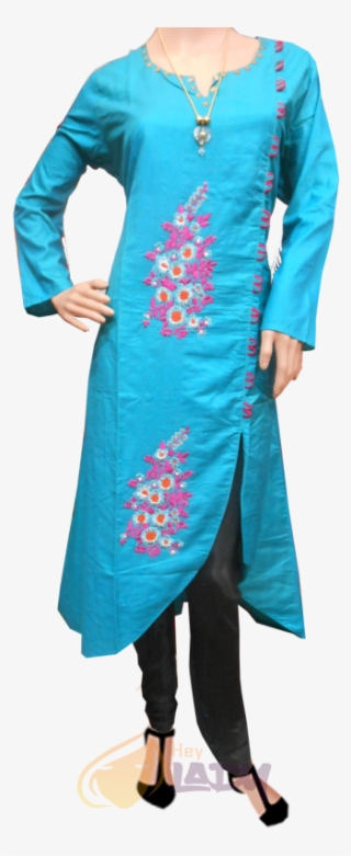 Stylish Regular Cotton Kurti - Silk #9064777