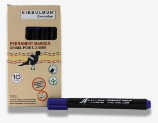 Permanent Marker Chisel Point 12-pack Blue - Black Cat #9065002