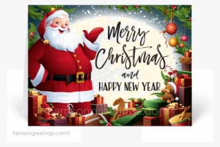 Traditional Santa Claus Merry Christmas Cards - Merry Christmas Traditional Santa #9065146
