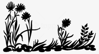 Free Png Nature Background Silhouette Png - Flower Silhouette No Background #9067472