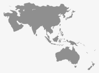 Choose Currency Or Continent - Asia Pacific And Middle East Map #9069782