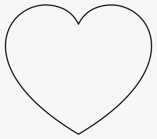 Heart Shape White Png - Colouring Page Of Heart #9070043