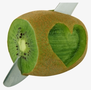 Heart Shape Carved Kiwi Fruit - Kiwifruit #9070105
