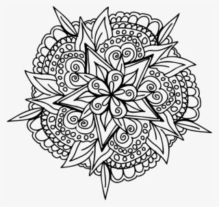 Medium Image - Floral Line Art Png #9071029