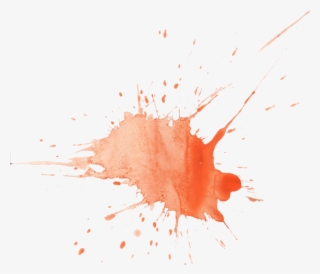 Free Png Watercolor Splashes Png Png Image With Transparent - Splatter Watercolour Orange #9071317