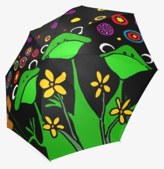 Cute Tree Frogs Abstract Art Foldable Online - Umbrella #9072416