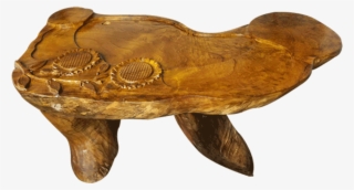 Nanmu Wood Tree Trunk Table - Bench #9072681