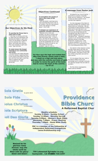 This Free Icons Png Design Of Church Welcome Brochure #9073192