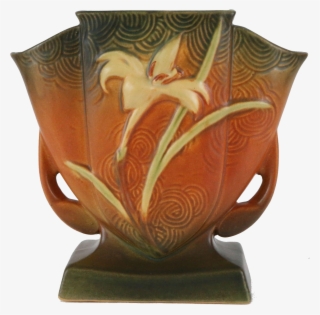 Roseville Zephyr Lily 7” Fan Vase - Vase #9078094